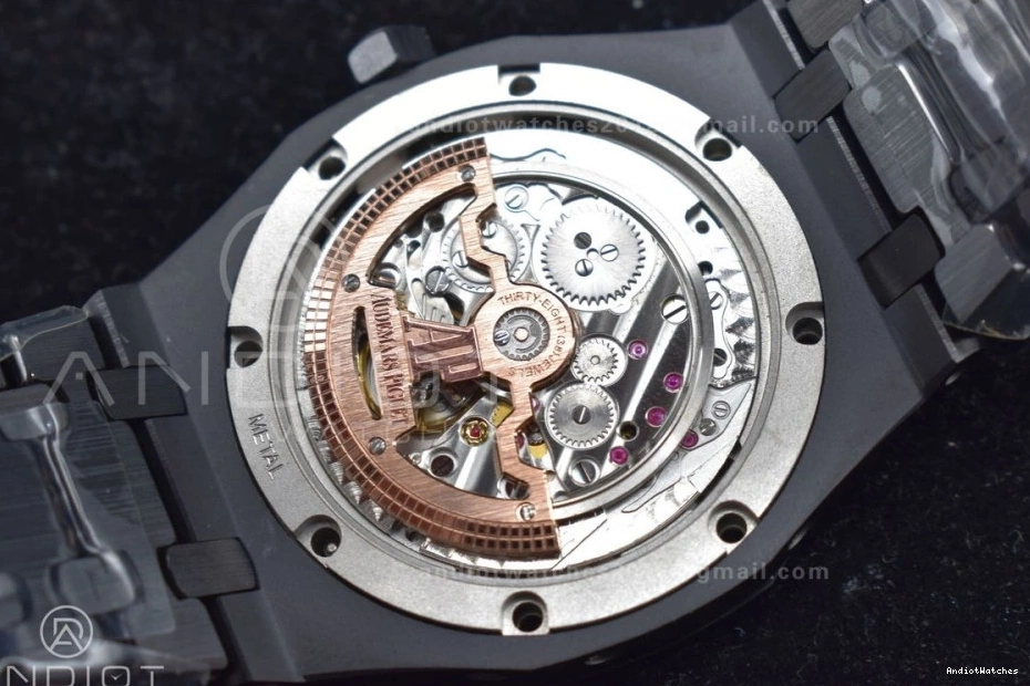 1044 APSF1:1 Calendar Ceramic V Edition Black A5134 41mm Oak Royal Dial GoAnywhere Perpetual Bracelet Black Ceramic on Best 0128